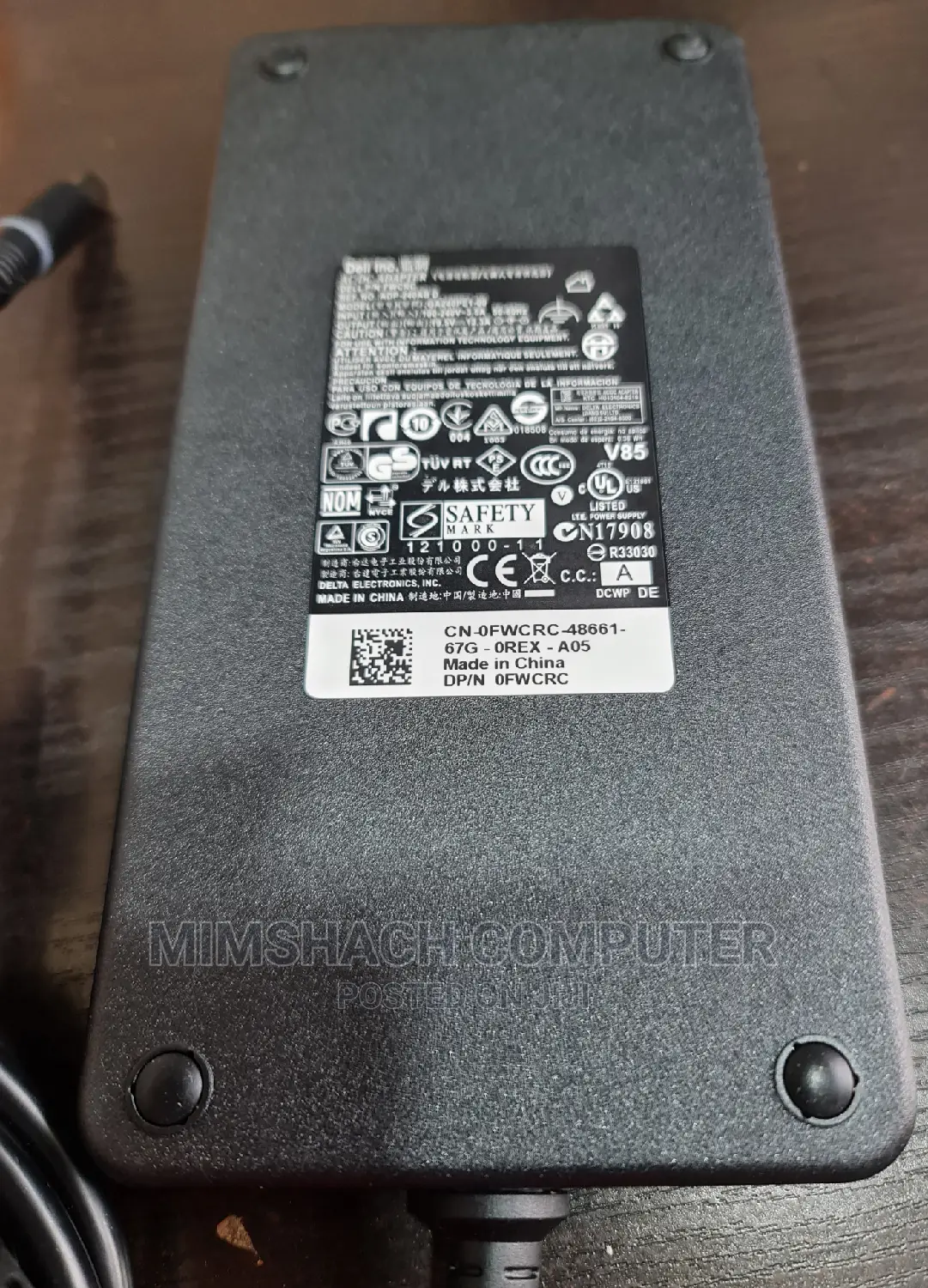 Dell 240wh Charger for Precision 7720,7730 Alienware15 17R5.