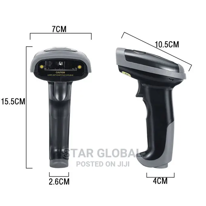 2.4G Wireless Barcode Scanner Reader Fit Win7/8/10/Mac