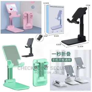 Phone Tablet Stand Holder With Folding Desktop Support
