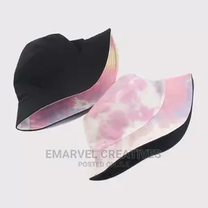 Photo - Colorful Starry Print Bucket Hat Two Side Wear Unisex Bob