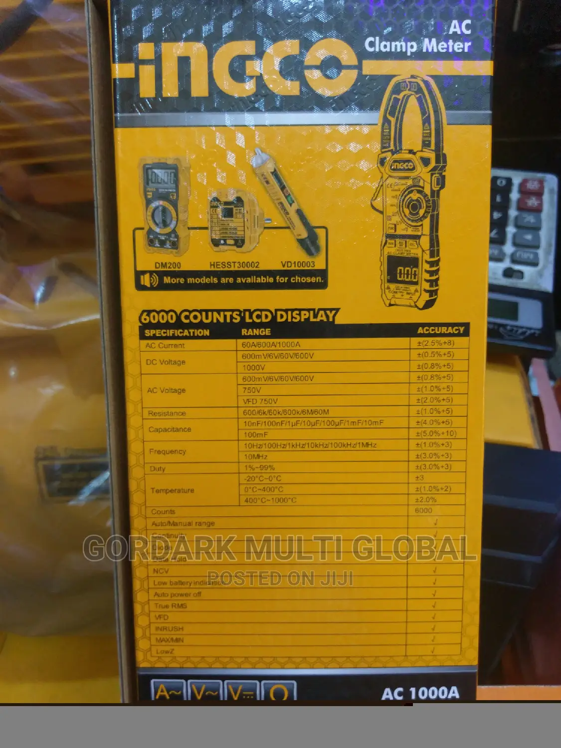 AC Digital Clamp Meter Ingco