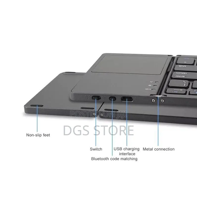 Foldable Bluetooth Keyboard With Touchpad for Android, IOS