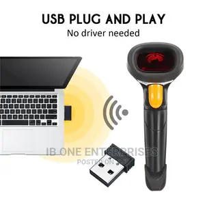 Wireless 2.4G Barcode Scanner Reader Multi Language Keyboard
