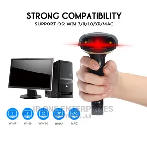 Wireless 2.4G Barcode Scanner Reader Multi Language Keyboard