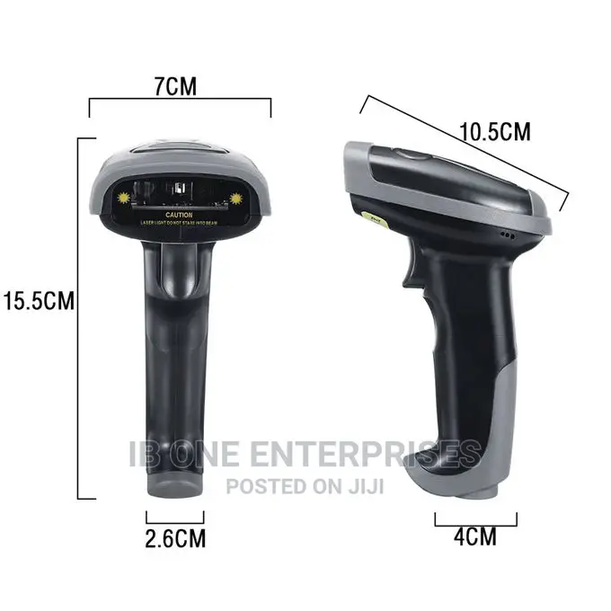 Wireless 2.4G Barcode Scanner Reader Multi Language Keyboard