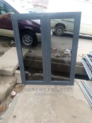 Aluminium Casement Window (Grey