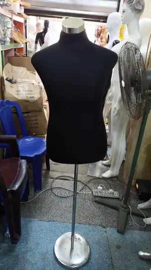 Male and Female Pinnable Dressform Display With Round Base