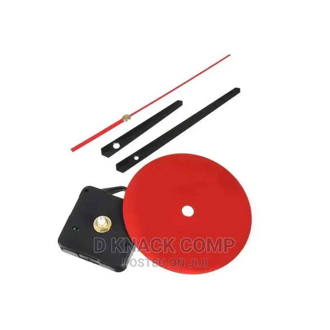 Red Color 3D Mirror Number Wall Clock Stickers
