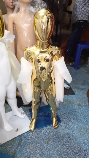 Age 1 To 3 Years Chrome Gold Unisex Mannequins