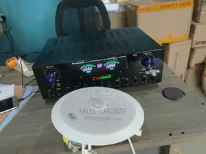Bluetooth USB Aux Amplifier for Ceiling Speakers With Remote