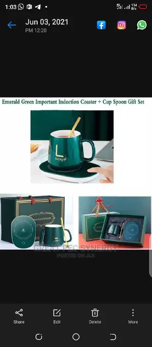 Ceramic Heating Mug Set