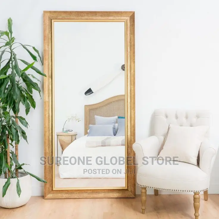 Mirror With Gold Frame