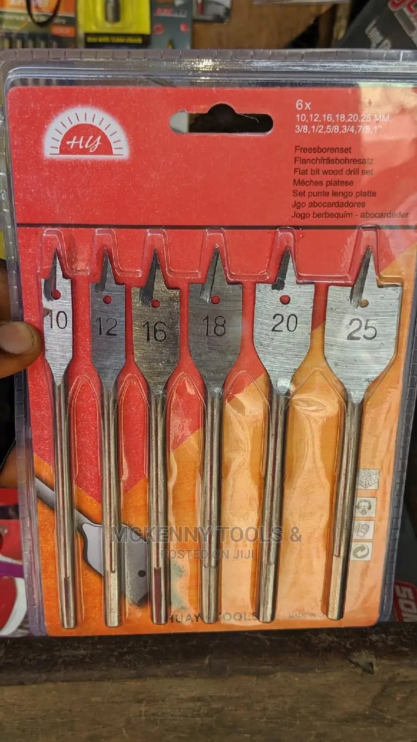 6 Piece Boring Drill Set