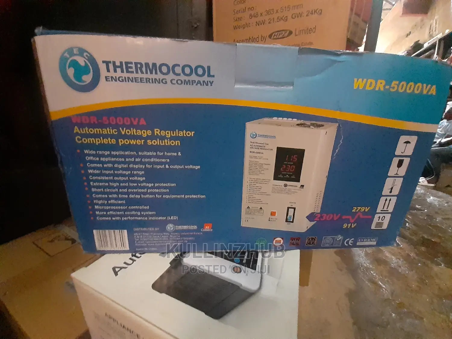 Thermocool 5000VA Digital Voltage Stabilizer-Wall Mounted