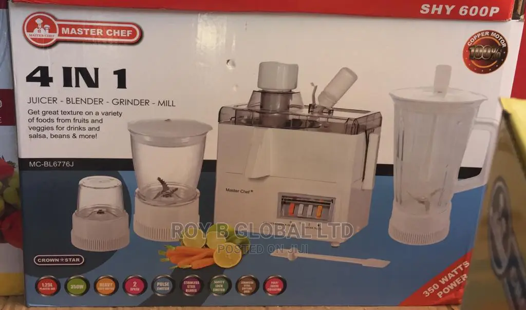 4 In1 Juicer, Blender, Grinder, Mill