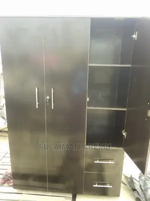 Wooden Wardrobe Black
