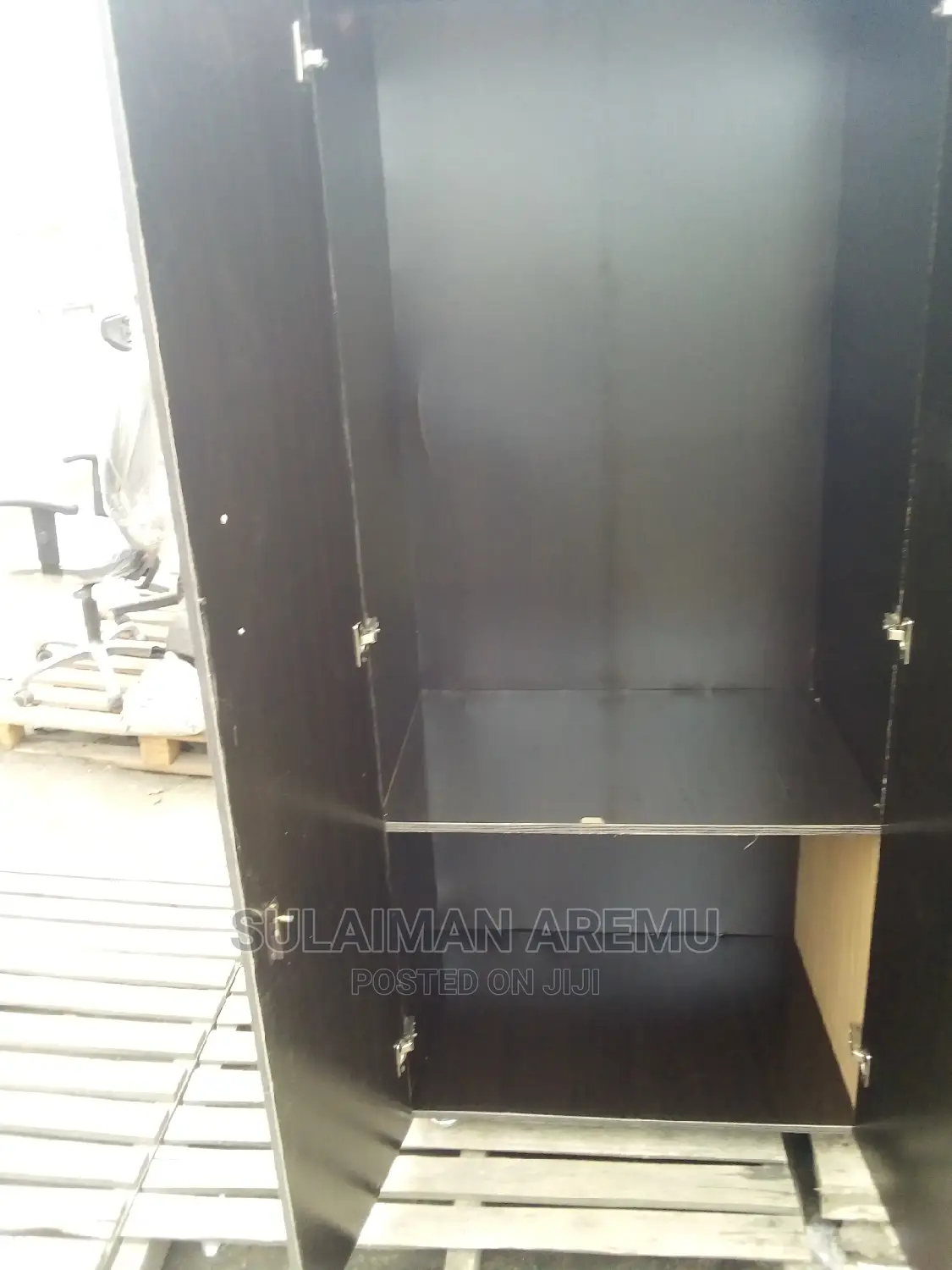 Wooden Wardrobe Black