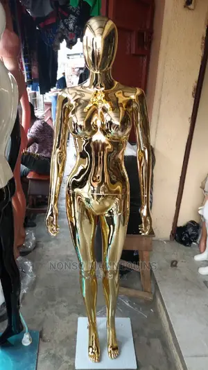 High Quality Honey Comb Size 8 Gold Chrome Female Mannequins