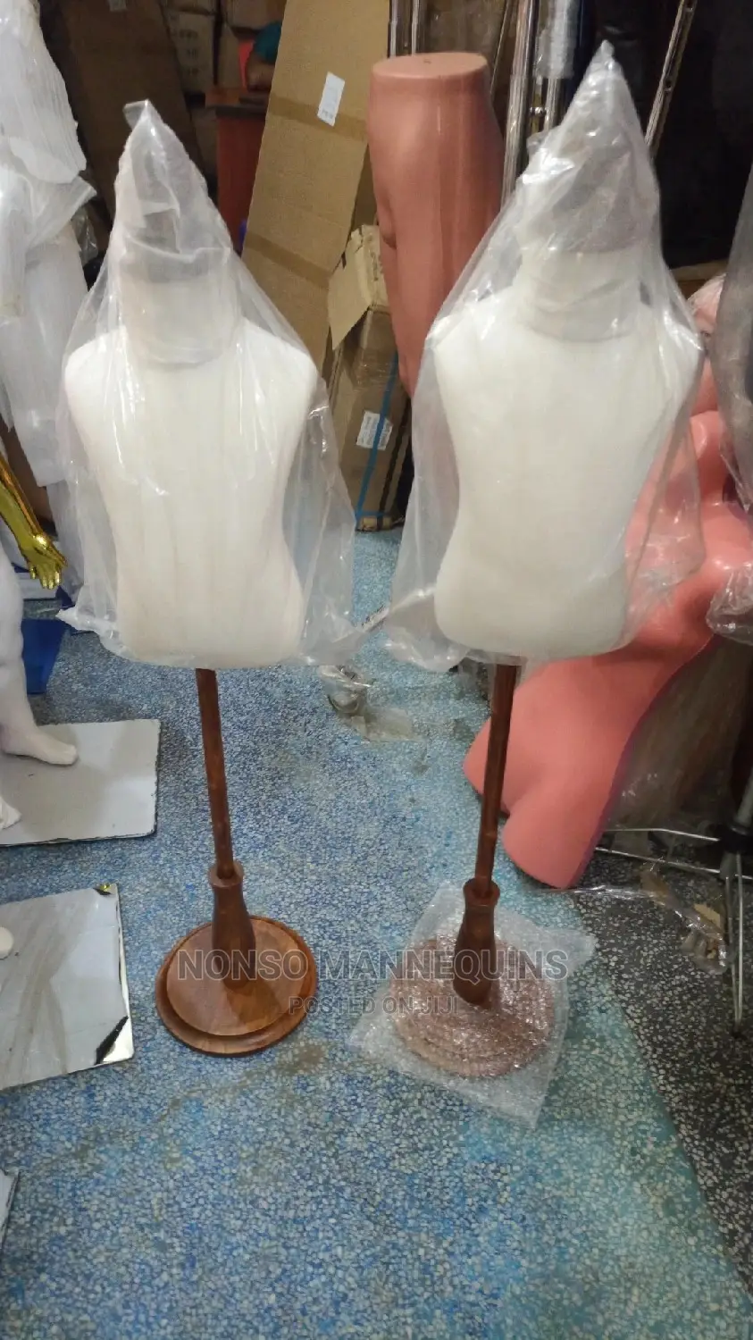 Milk Colour Kids Adjustable Height Display Dressform