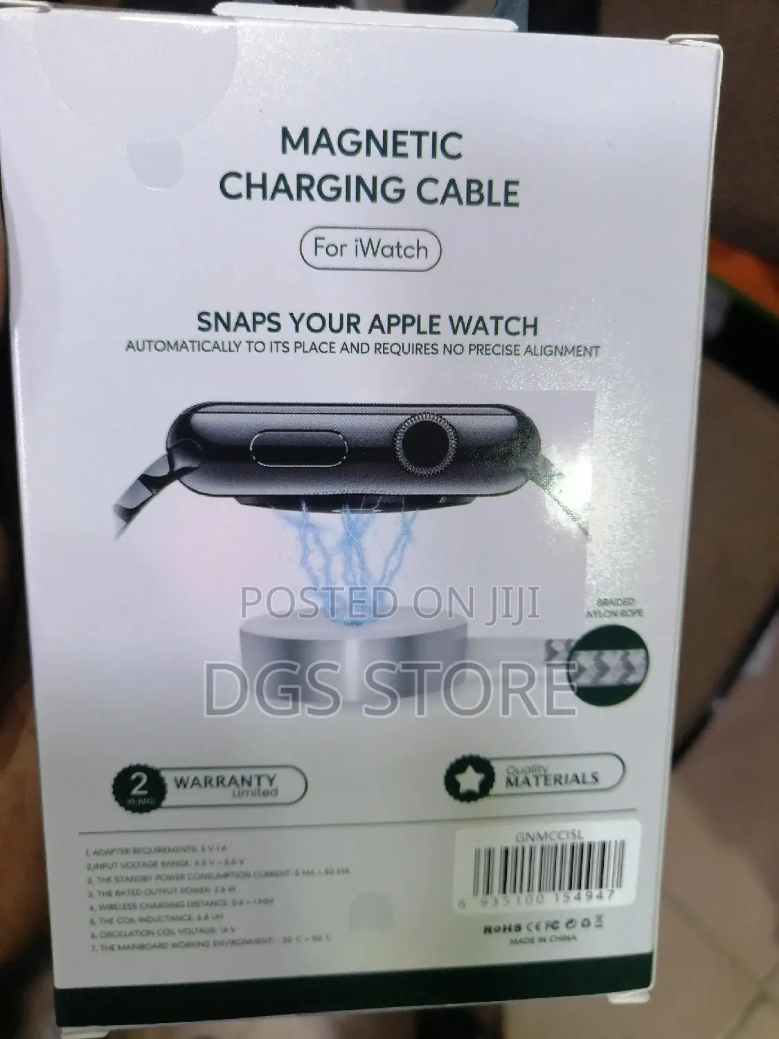 Green Magnetic Charging Cable
