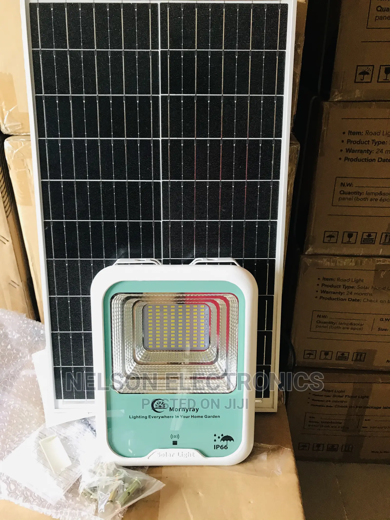 Mornyray Solar Flood Light 150watt With Big Panel
