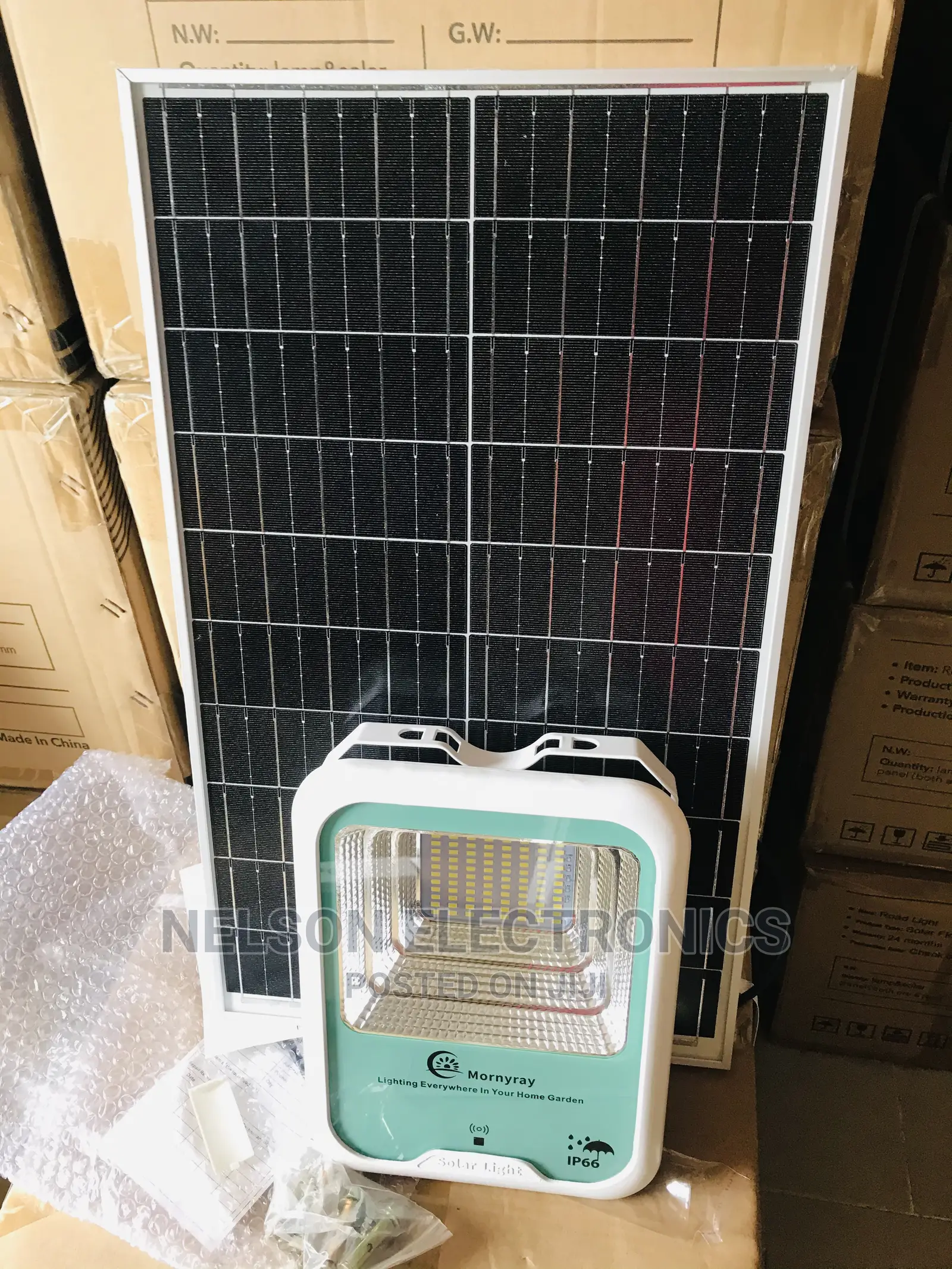 Mornyray Solar Flood Light 150watt With Big Panel