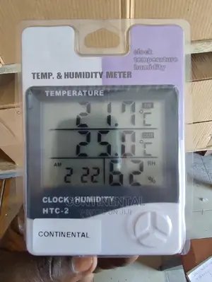 Temperature and Humidity Meter With Clock