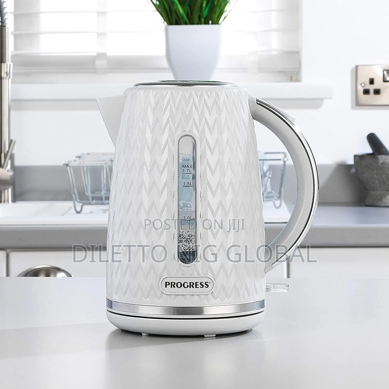 Progress EK3864PGRY Chevron Kettle.