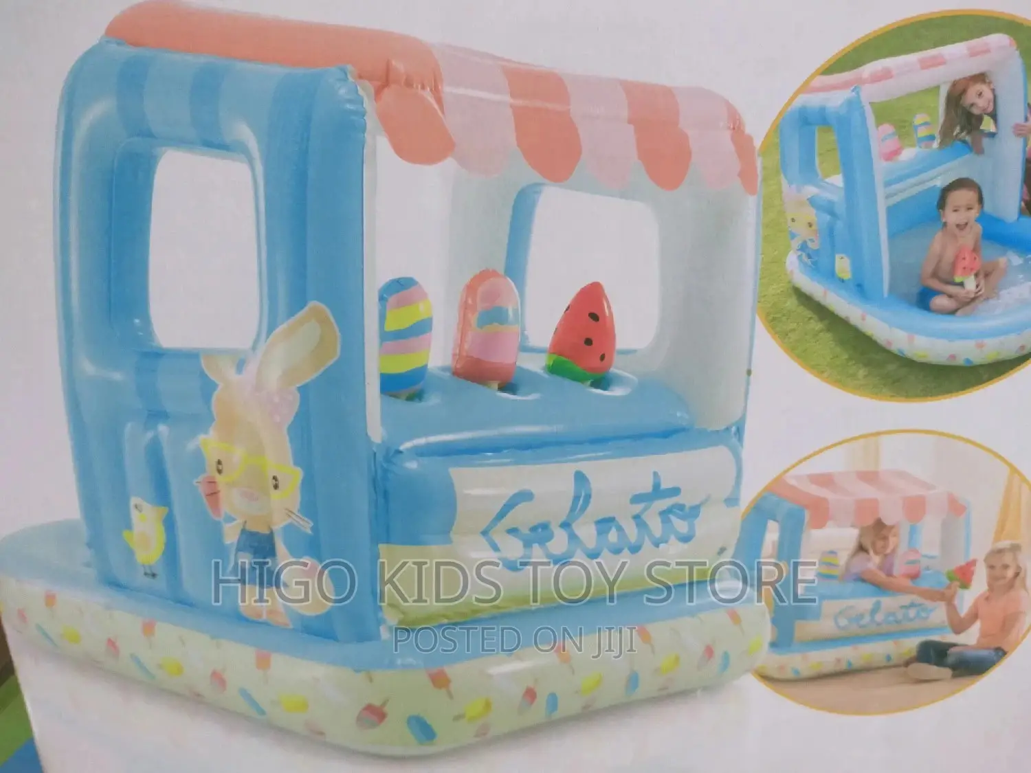 Inflatable Ice Cream Pool With House