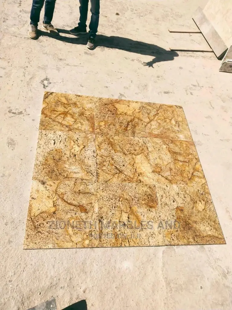 Ian Alaska Gold 90X90 2cm Thickness Marble Tiles