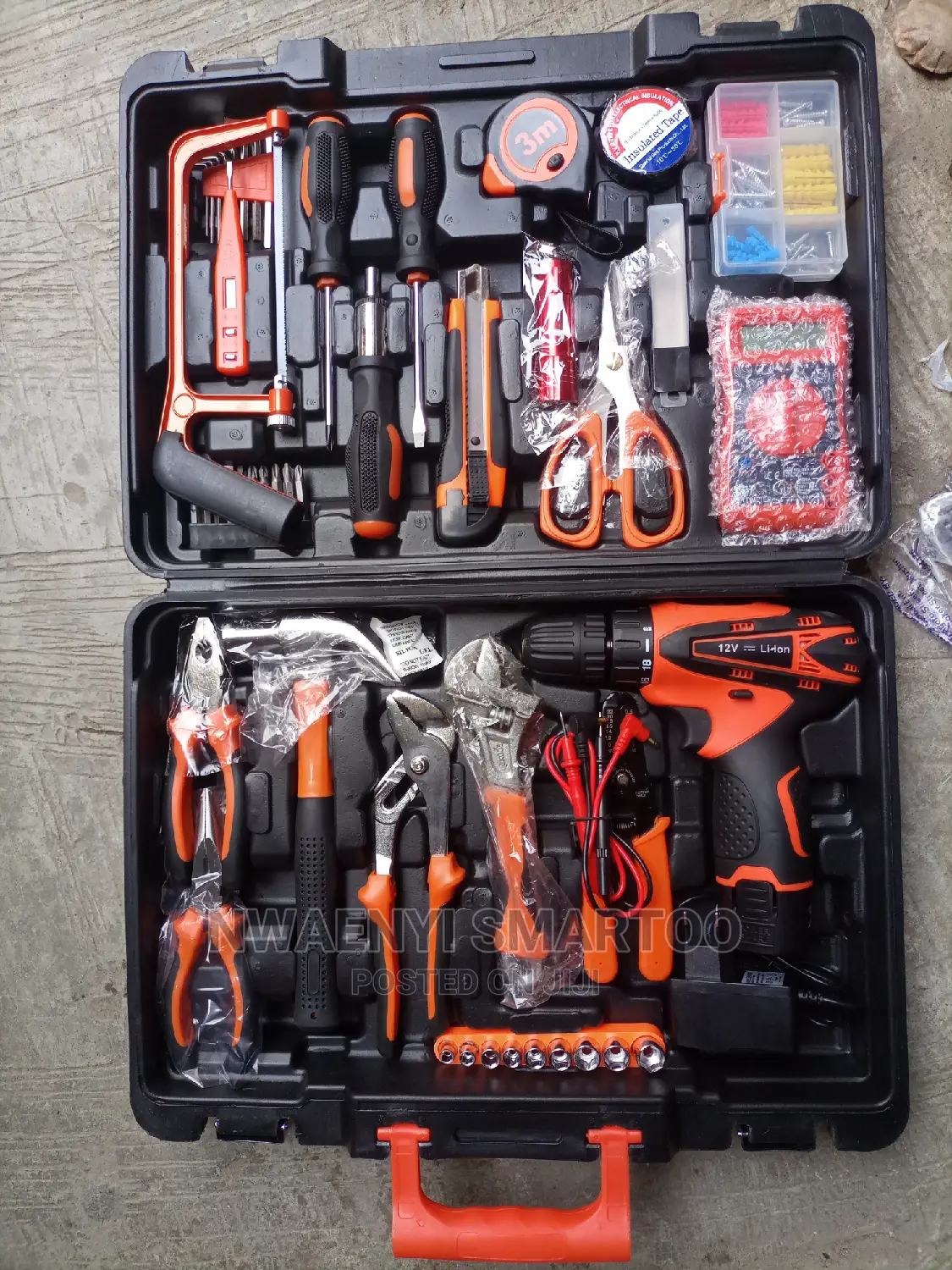 Tools Box With 12v Battery Drill