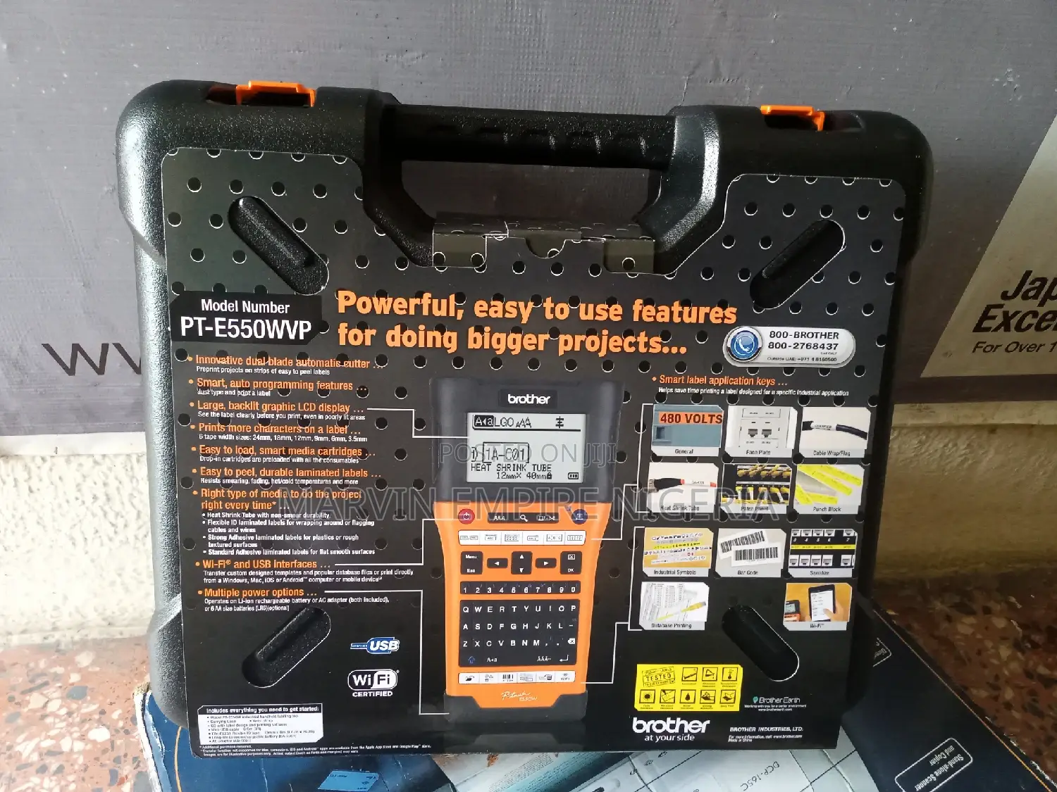 Brother Pt- E550hand Held Industrial Labelling Machine