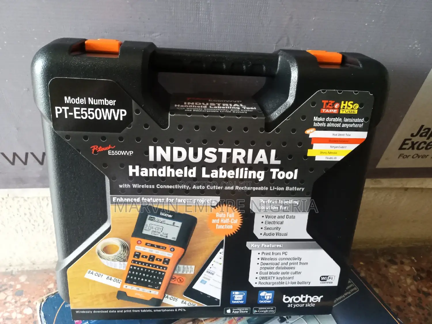 Brother Pt- E550hand Held Industrial Labelling Machine