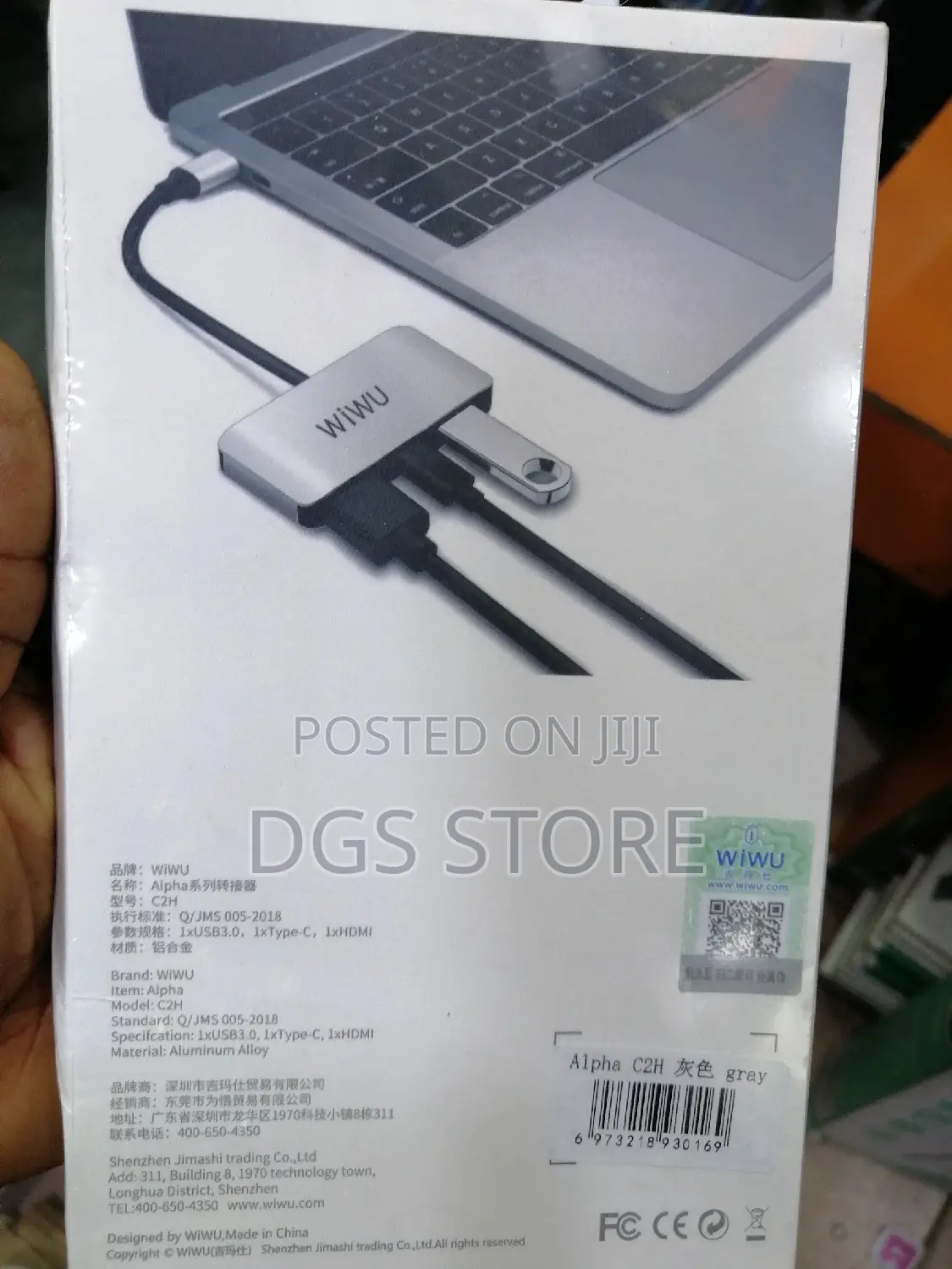 Wiwu Alpha 3in1 USB-C Hub C2H
