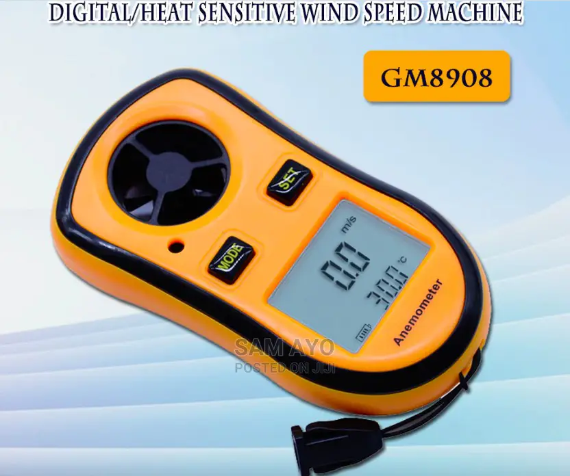 Digital Anemometer LCD - Wind Speed Gauge Anemometer Therm