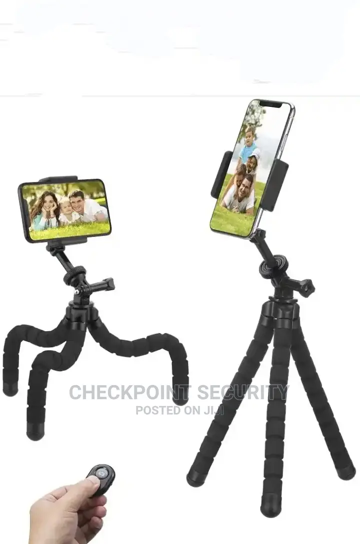 Octopus Smartphone Stand With Bluetooth Remote