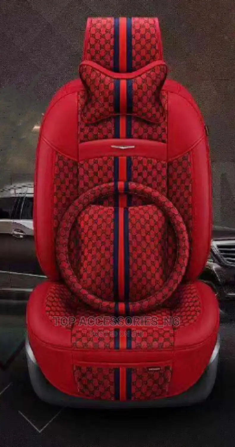 Red Gucci Car Seat Cover