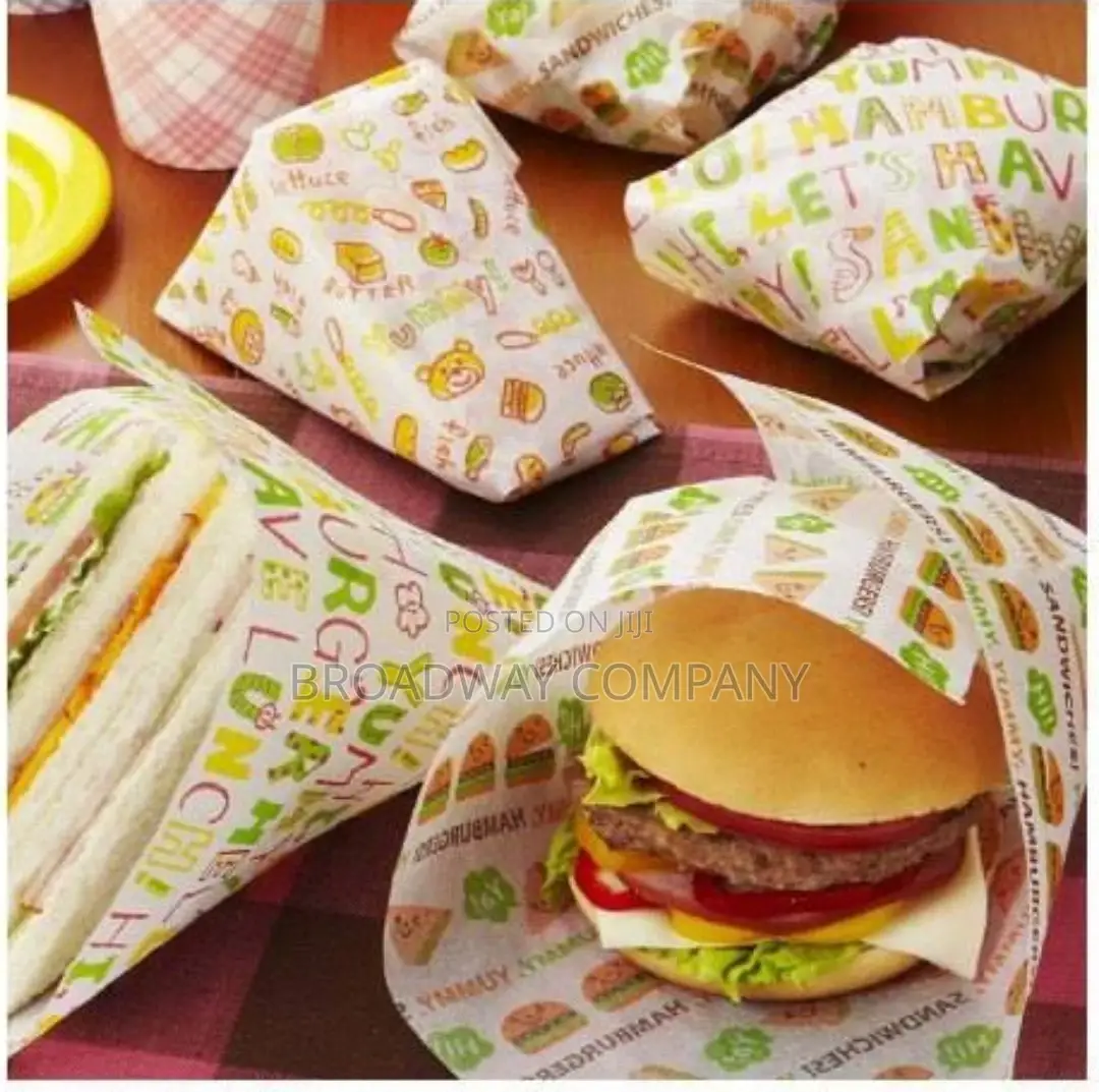 Burger and Shawarma Packs , Greaseproof Wrapping Papers