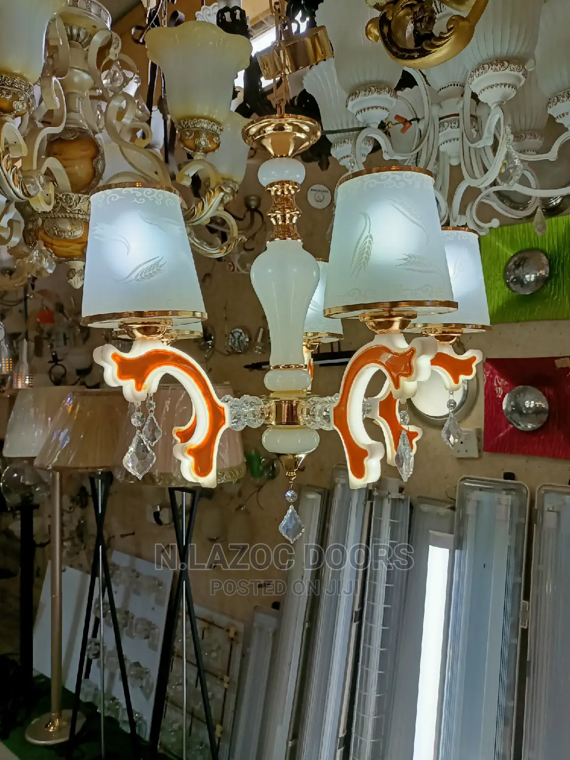 Five Hand Chandelier