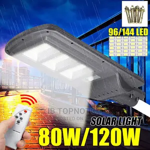 Solar Street Light Wall Lamp PIR Motion Sensor With Remote