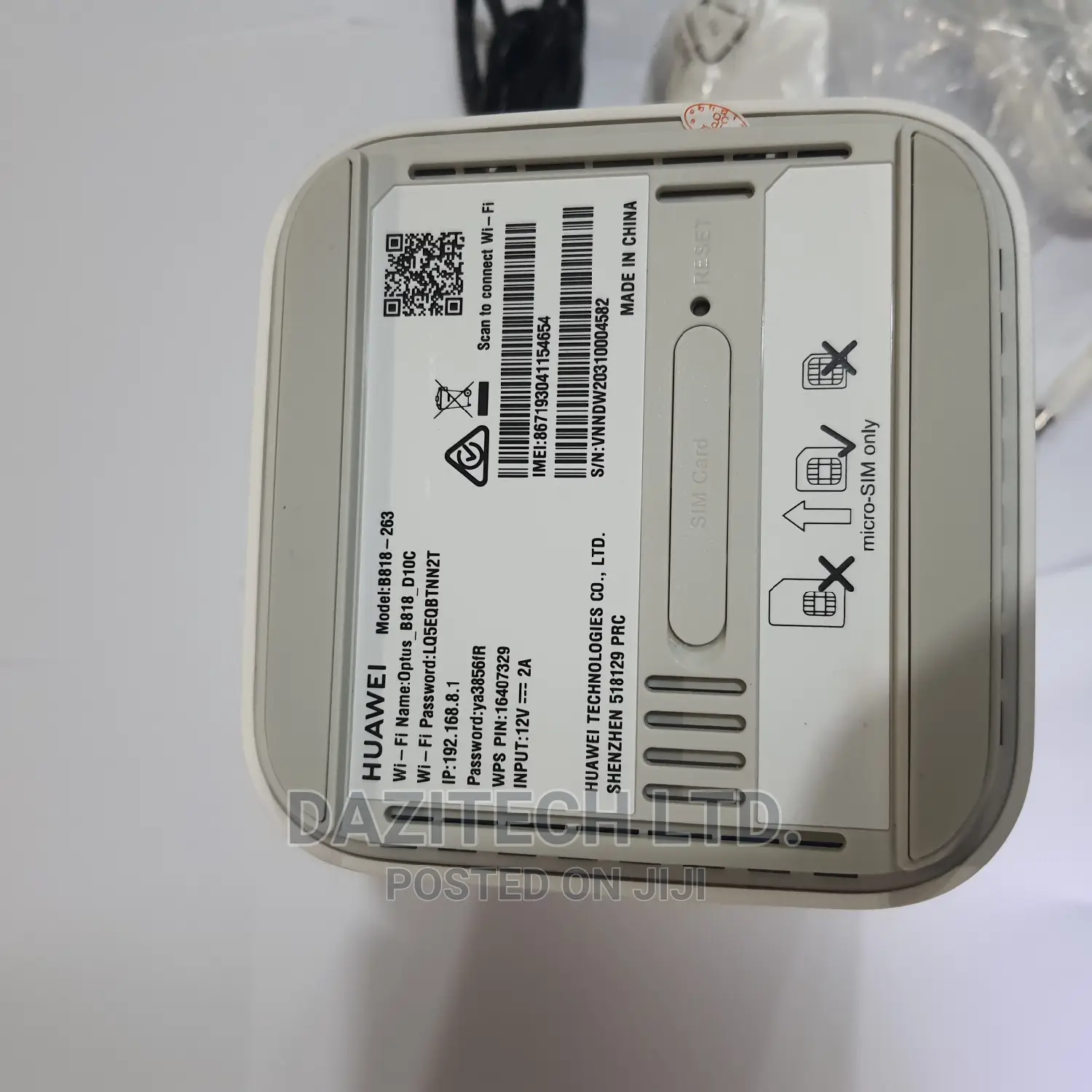B818 Huawei Cat19 Cpe Lte Wifi Router