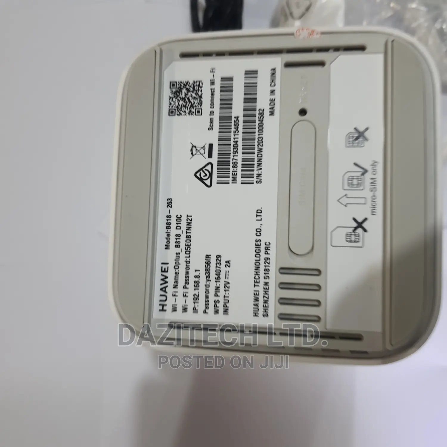 B818 Huawei Cat19 Cpe Lte Wifi Router