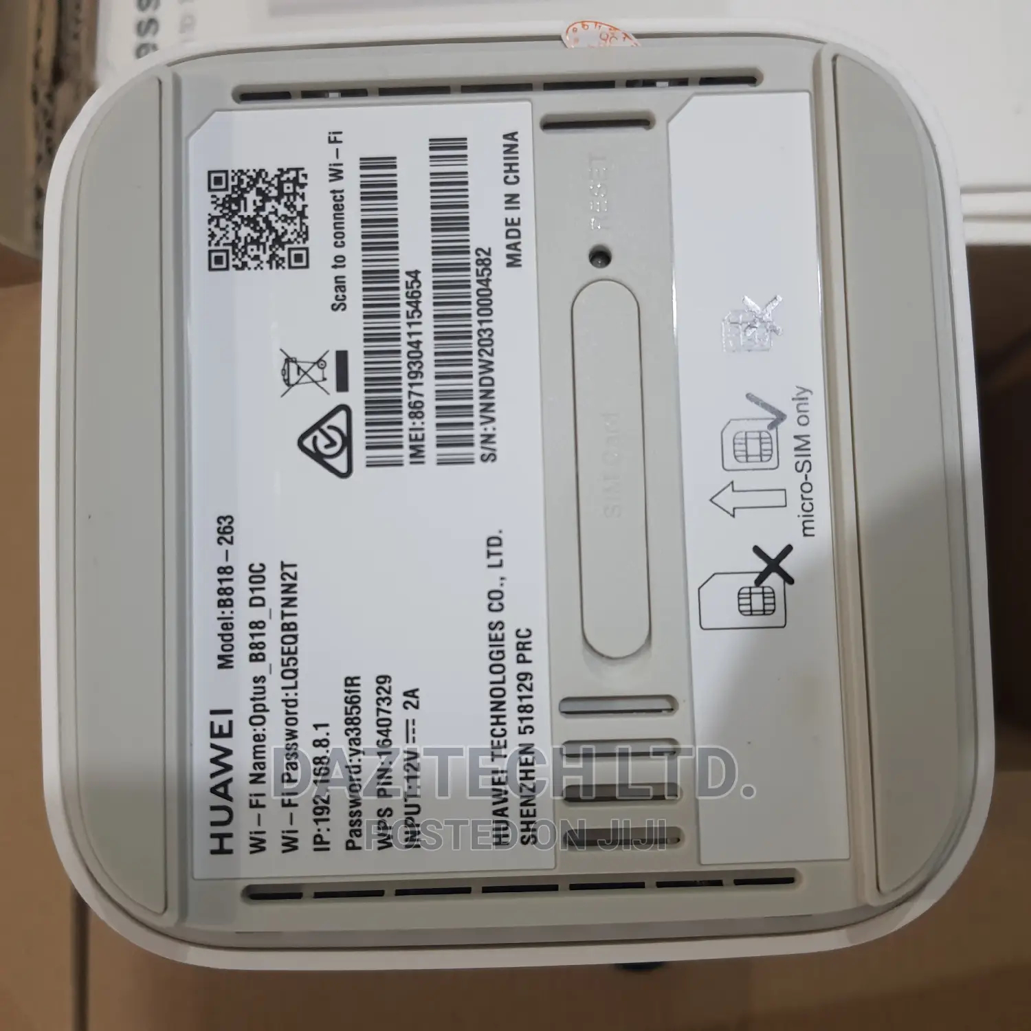 B818 Huawei Cat19 Cpe Lte Wifi Router