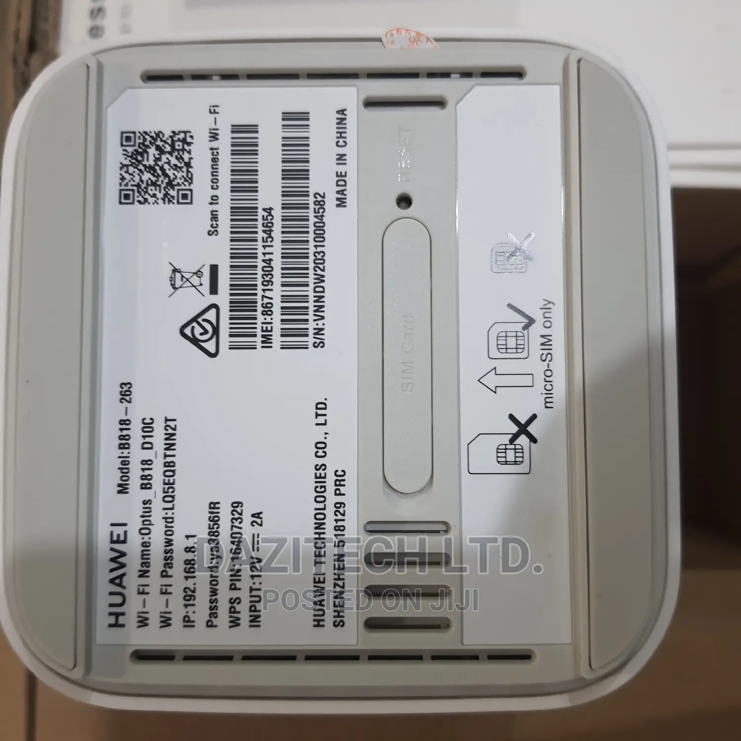 B818 Huawei Cat19 Cpe Lte Wifi Router