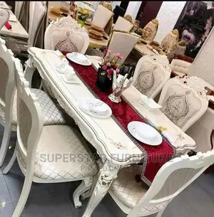 Italian Unique Royal Dining Tables With 6 Chairs
