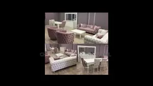 Sofa Set of Chairs, Dining Table and Centre Table