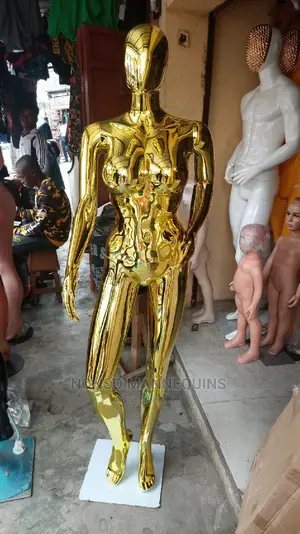 Big Busty Gold Chrome Size 12 Body Display Mannequins