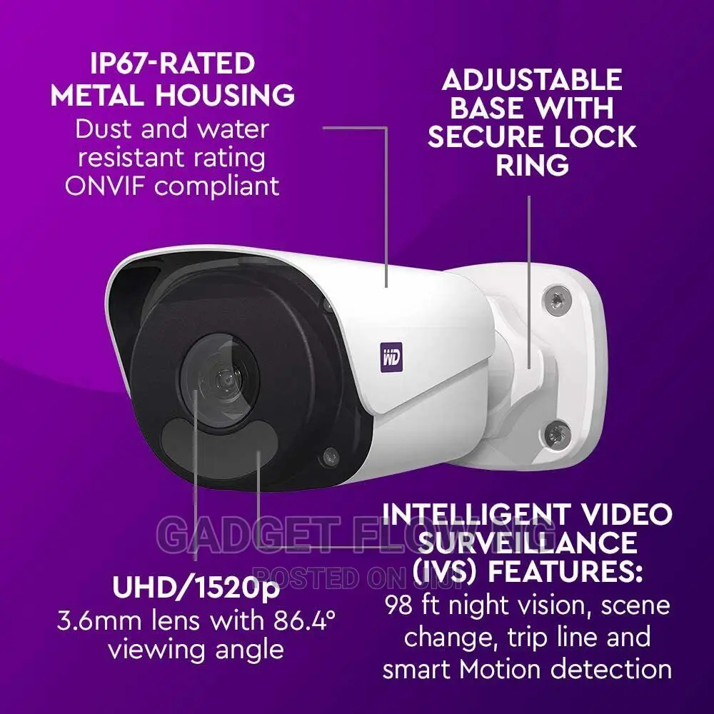 Wd Readyview CCTV Camera With Ai - 4tb