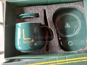 Lucky Ceramic Coffee Cup With Automatic Heating Pad
