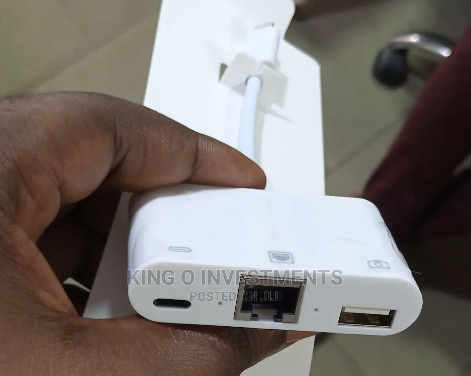 Lighting Adapter To USB And LAN